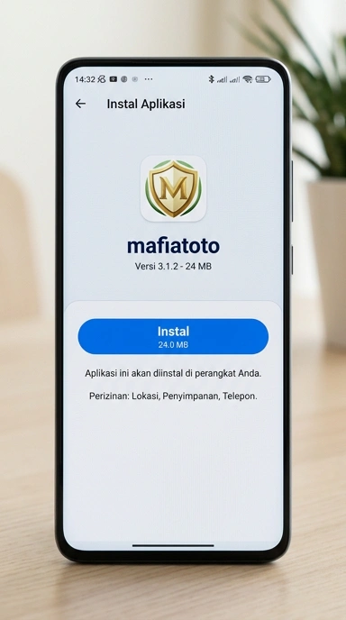 Tampilan halaman APK mafiatoto